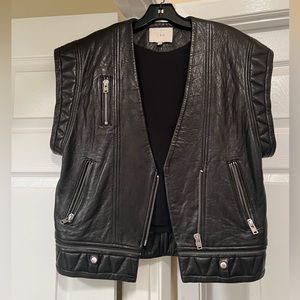 IRO Leather Moto Vest 🖤